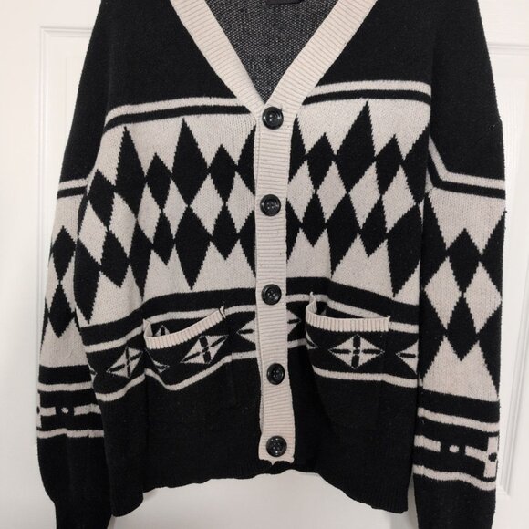 Steady Hands Tokyo Revengers Draken Cardigan Mens Size XL Black V Neck Sweater - Picture 2 of 9